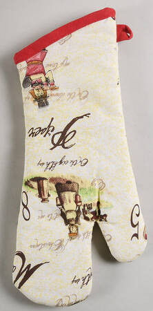 12 Days of Christmas (Black Numbers, Rim Shape) Cloth Oven Mitt