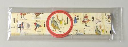 12 Days of Christmas (Black Numbers, Rim Shape) (Set of 12) Paper Napkin Rings