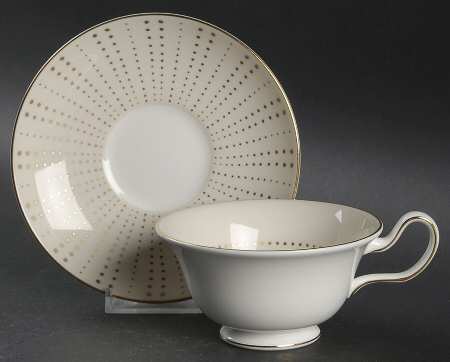 Radiance Peony Shape Footed Cup & Saucer Set