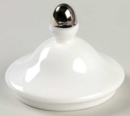 Ribbon Stripe Silver (Platinum) Lid for Sugar Bowl