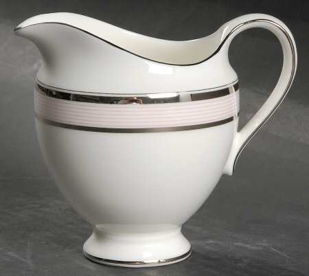 Ribbon Stripe Rose Creamer by Wedgwood