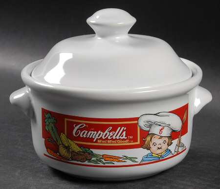 Campbell Co Covered Soup Bowl