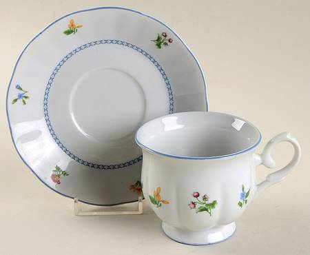 Blair Garden Footed Cup & Saucer Set