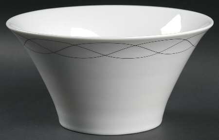 Platinum Twist 8" Round Vegetable Bowl