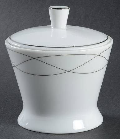 Platinum Twist Sugar Bowl & Lid