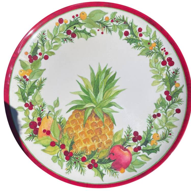 Holiday Jubilee Melamine Dinner Plate
