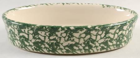 Green Sponge 10" Oval Baker