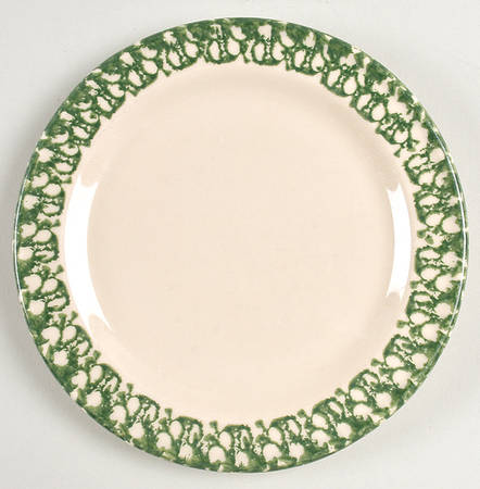 Green Sponge Salad Plate
