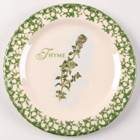 Green Sponge Salad Plate