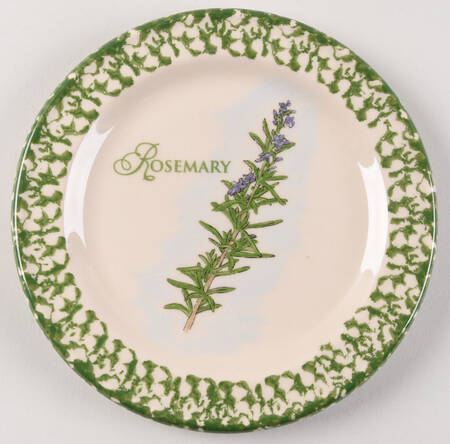 Green Sponge Salad Plate