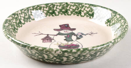 Green Sponge 9" Pie Baking Plate