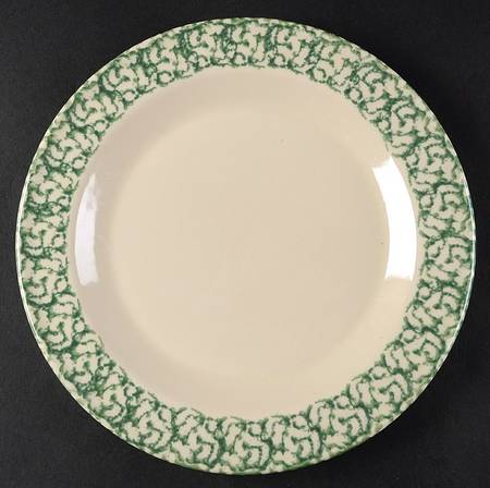 Green Sponge Dinner Plate