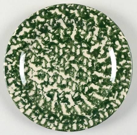 Green Sponge Salad Plate