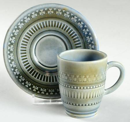 Shamrock Flat Cup & Saucer Set