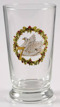 12 Days of Christmas (Gold Numbers, Coupe Shape) 8 Oz Glassware Tumbler