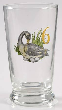 12 Days of Christmas (Gold Numbers, Coupe Shape) 8 Oz Glassware Tumbler