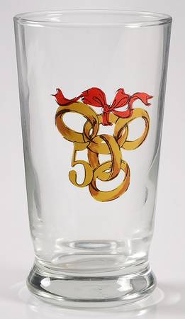12 Days of Christmas (Gold Numbers, Coupe Shape) 8 Oz Glassware Tumbler
