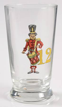 12 Days of Christmas (Gold Numbers, Coupe Shape) 8 Oz Glassware Tumbler
