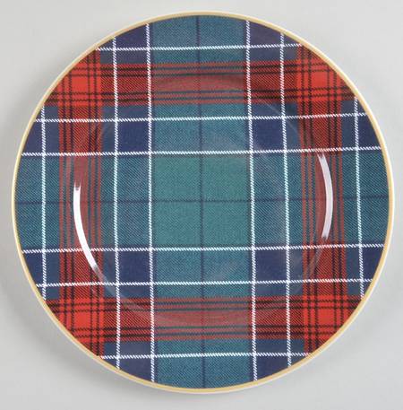 Tartan Plaid Salad Plate
