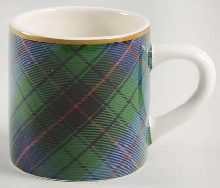 Tartan Plaid Espresso Cup (No Saucer Made)