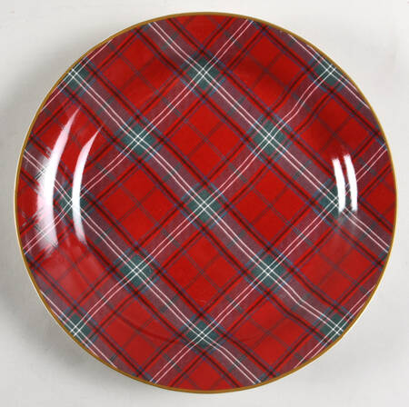 Tartan Plaid Salad Plate
