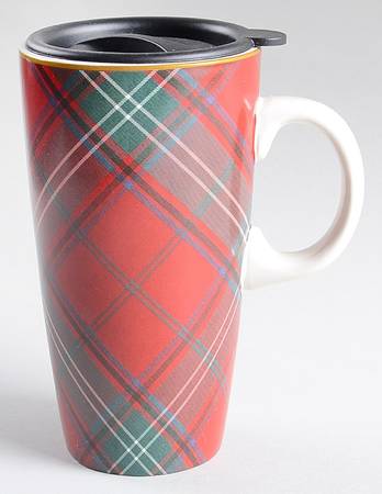 Tartan Plaid Travel Mug & Silicone Lid