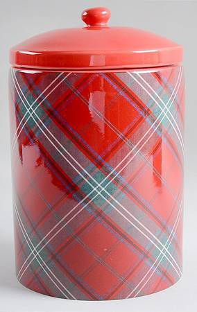 Tartan Plaid Medium Canister & Lid