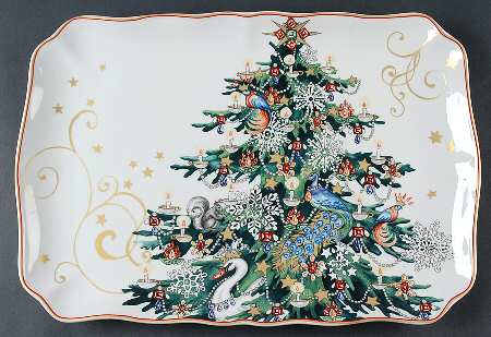 Christmas Tree 18" Rectangular Serving Platter by Williams-Sonoma