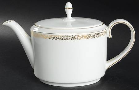 Filigree Gold Teapot & Lid