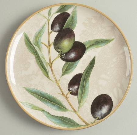 Olive Branch Appetizer Plate