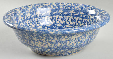 Blue Sponge 9" Round Vegetable Bowl