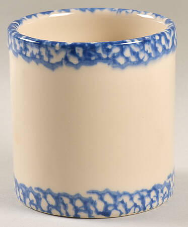 Blue Sponge Small Open Crock