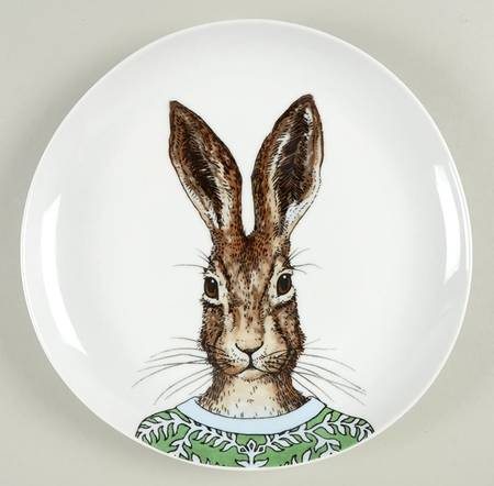 Dapper Animal Salad Plate