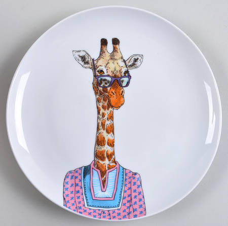 Dapper Animal Salad Plate