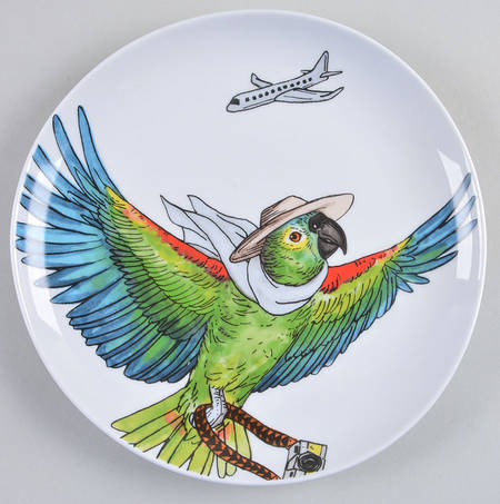 Dapper Animal Salad Plate