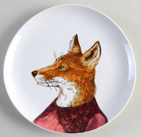 Dapper Animal Salad Plate