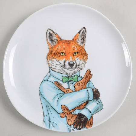 Dapper Animal Salad Plate