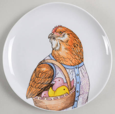 Dapper Animal Salad Plate