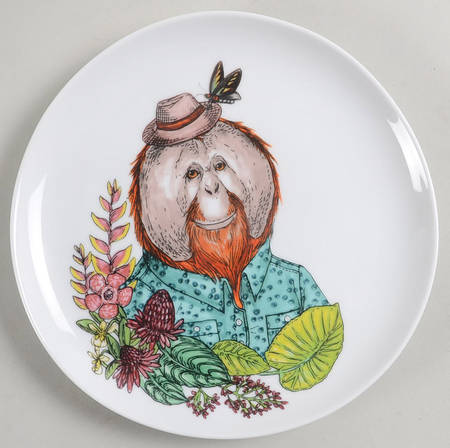 Dapper Animal Salad Plate