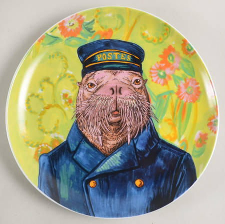Dapper Animal Salad Plate