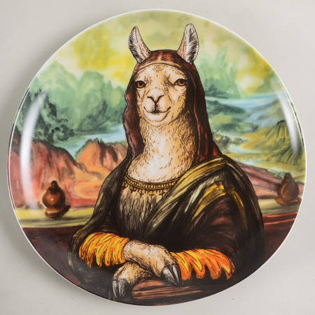 Dapper Animal Salad Plate