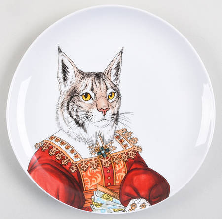 Dapper Animal Salad Plate