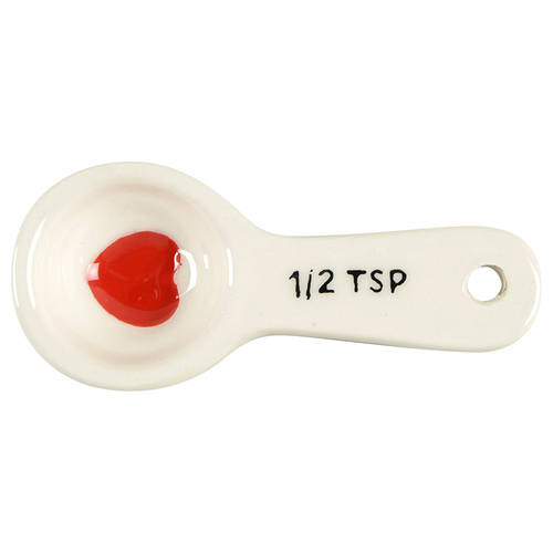 Valentine's Day 1/2 Teaspoon Ceramic Measuring Spoon