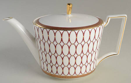 Renaissance Red Teapot & Lid by Wedgwood