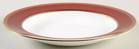 Renaissance Red Large Rim Soup Bowl by Wedgwood