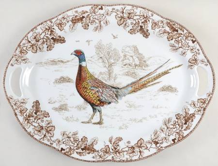 Plymouth 20" Oval Handled Serving Platter