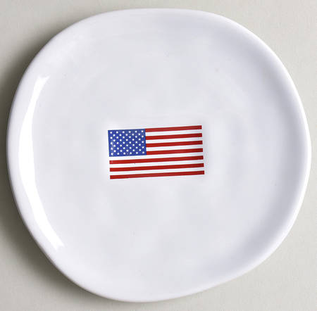 American Flag Appetizer Plate