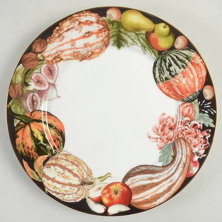Harvest Pumpkin Accent Dinner Plate