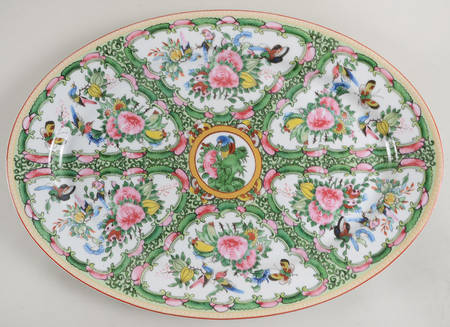Famille Rose 19" Oval Serving Platter