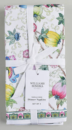 Famille Rose Cloth Napkin - Set of 4